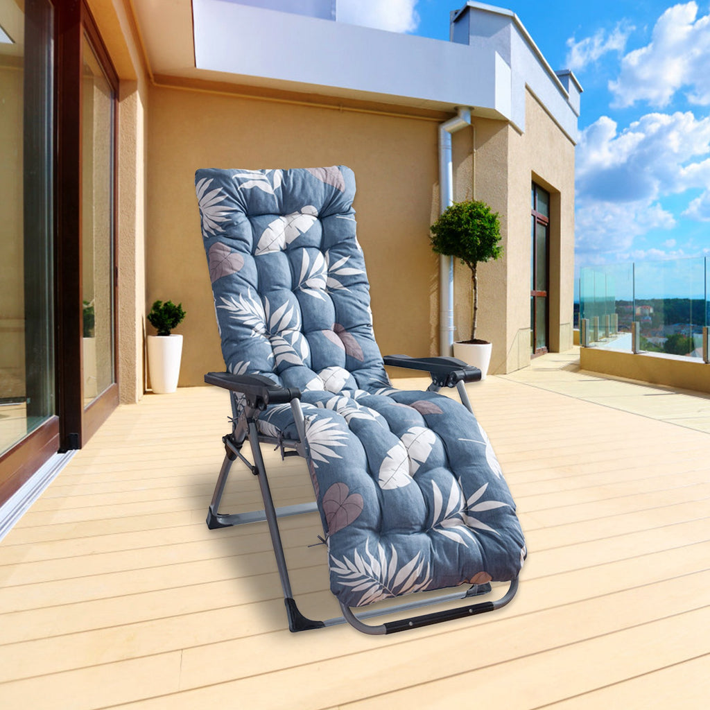 1Pc Chaise Lounger Cushion Recliner Rocking Chair Sofa Mat Deck Chair Cushion Chair Not Inlcuded  Standard Type