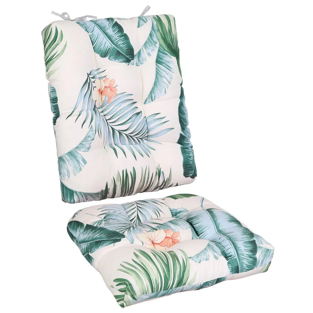 2Pcs/Set 1Pc Back Cushion And 1Pc Seat Cushion Rocking Chair Cushion Upper And Lower Back And Seat Sets