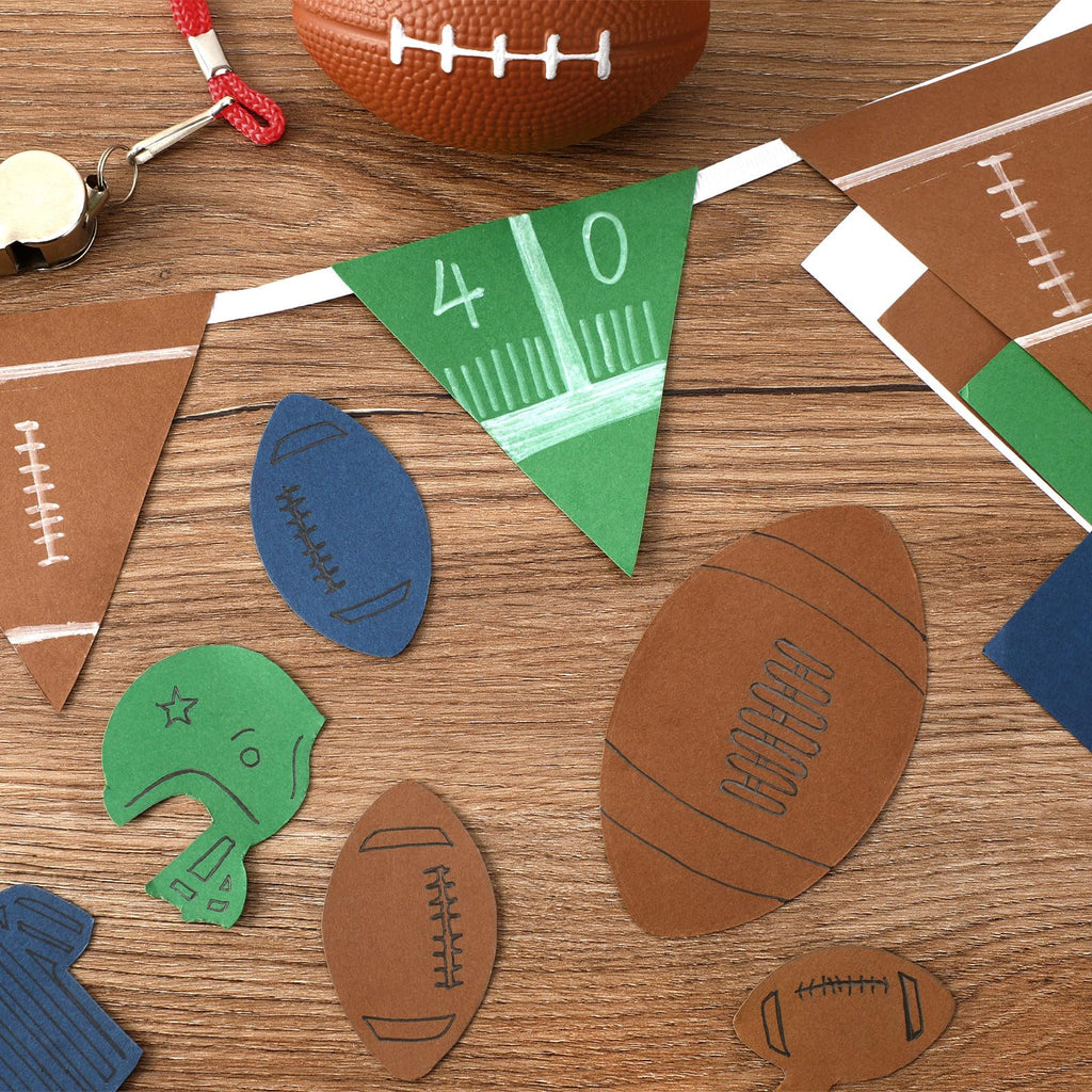 JULBEAR 30 Sheets Colored Cardstock, 5 Football Colors 180gsm 8.5 X 11 Inches Colorful Pastel Printer Construction Paper For Kids Scrapbook School Office Printing DIY Craft, Card Making