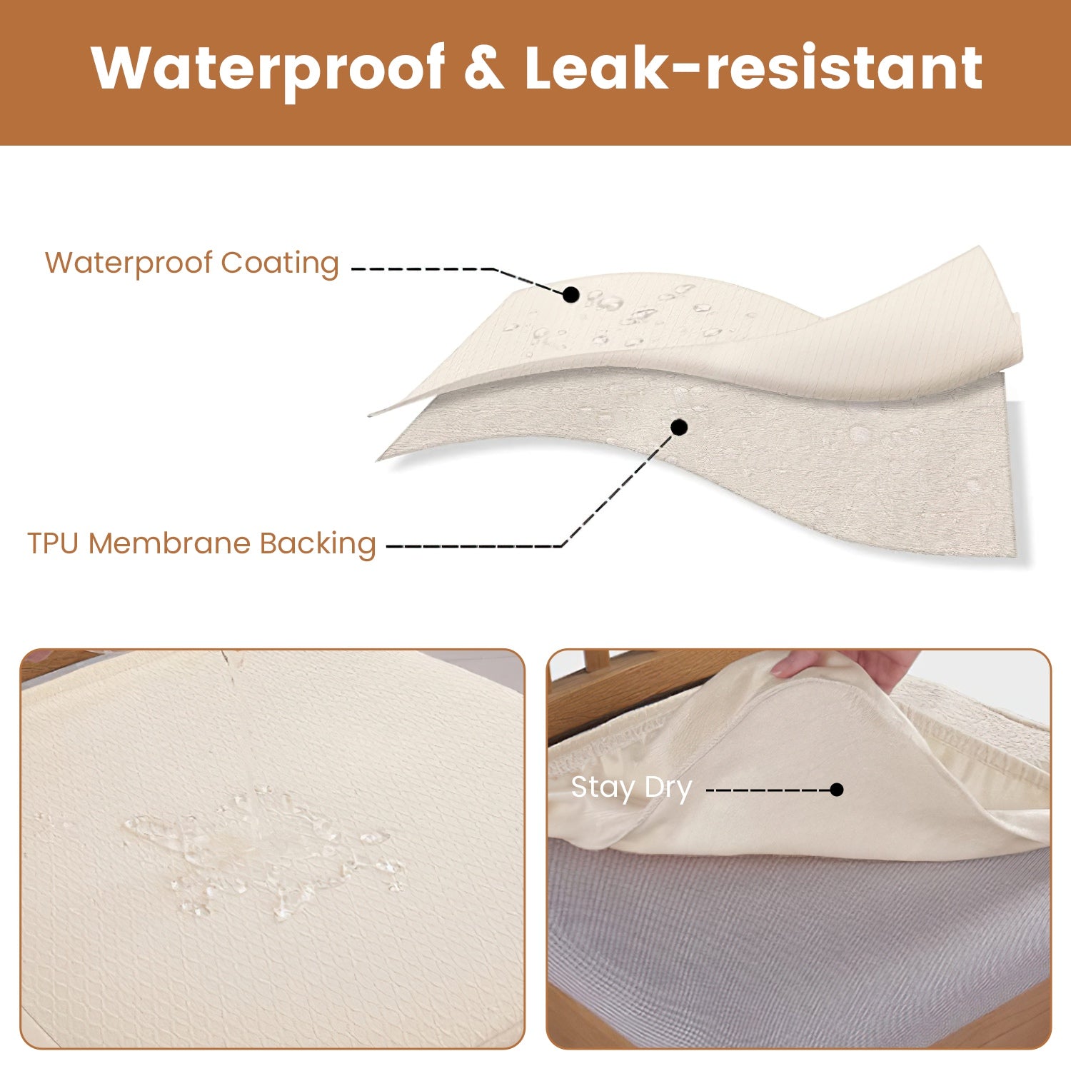 4Pack Waterproof Dining Chair Slipcovers Stretch Chair Seat Slipcovers Removable Washable Jacquard Seat Covers For Dining Room