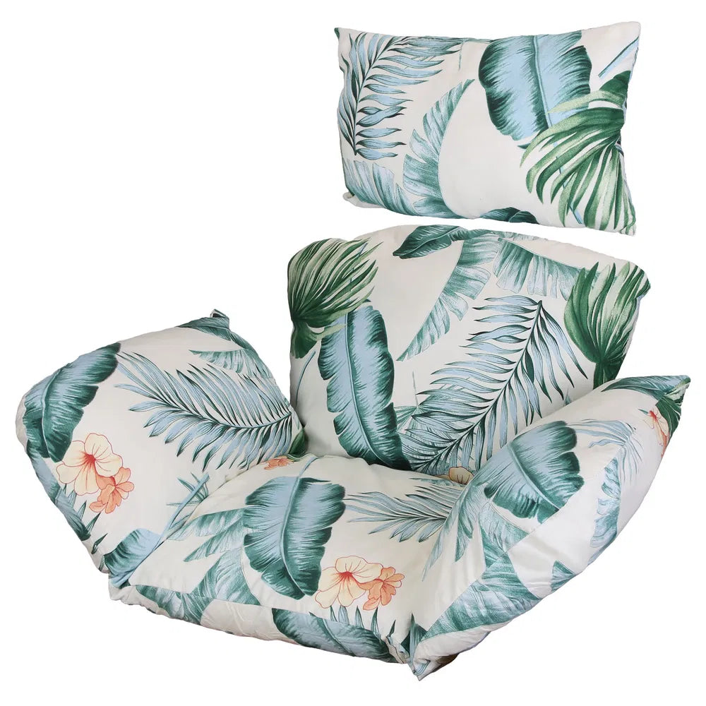 Egg Chair Cushion Hanging Basket Seat Cushion Thicken Soft Egg Swing Chair Pad Hanging Egg Chair Cushion With Headrest