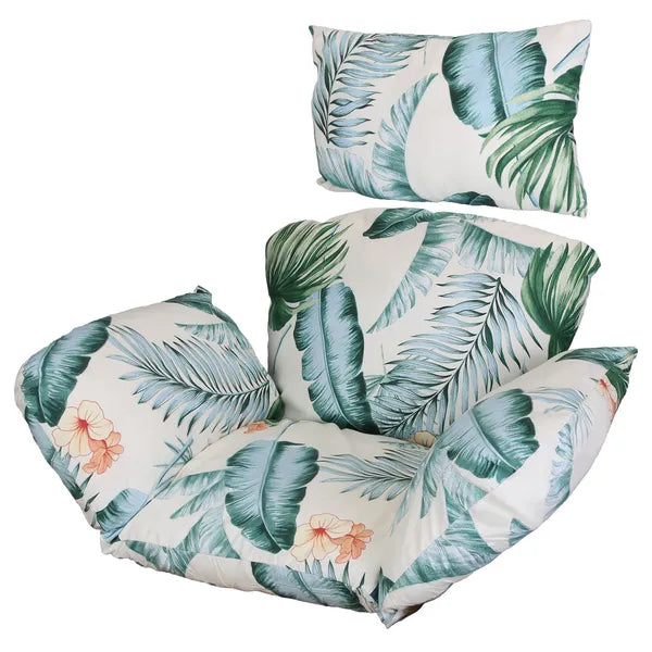 Egg Chair Cushion Hanging Basket Seat Cushion Thicken Soft Egg Swing Chair Pad Hanging Egg Chair Cushion With Headrest