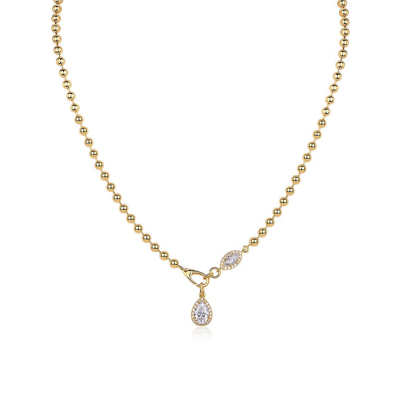 Twilight Orchid - A Fashionable And Trendy Necklace Pendant Set With Top-quality Moissanite S925 Silver And Gold-plated. It Can Be Tested With A Diamond Pen