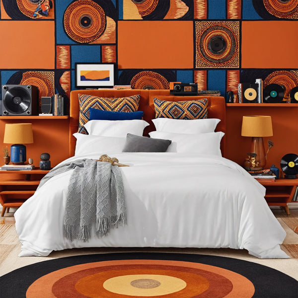 Aesthetic White And Pink Oversized Solid Color Duvet Cover Set. This Charming Bedding Appeals To All Students, Creating A Warm Atmosphere For Any Dorm Or Bedroom - Making It A Perfect Christmas Gift.