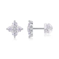 Sweetheart French - Earrings Set With Top-quality Moissanite S925, Silver And Platinum-plated Stud Earrings, A Fashionable And Trendy Accessory That Can Be Tested With A Diamond Pen