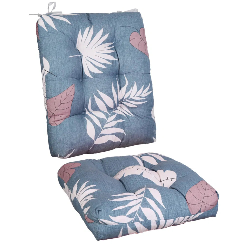 2Pcs/Set 1Pc Back Cushion And 1Pc Seat Cushion Rocking Chair Cushion Upper And Lower Back And Seat Sets