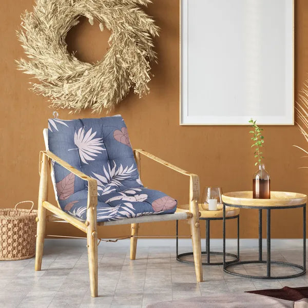 2Pcs/Set 1Pc Back Cushion And 1Pc Seat Cushion Rocking Chair Cushion Upper And Lower Back And Seat Sets