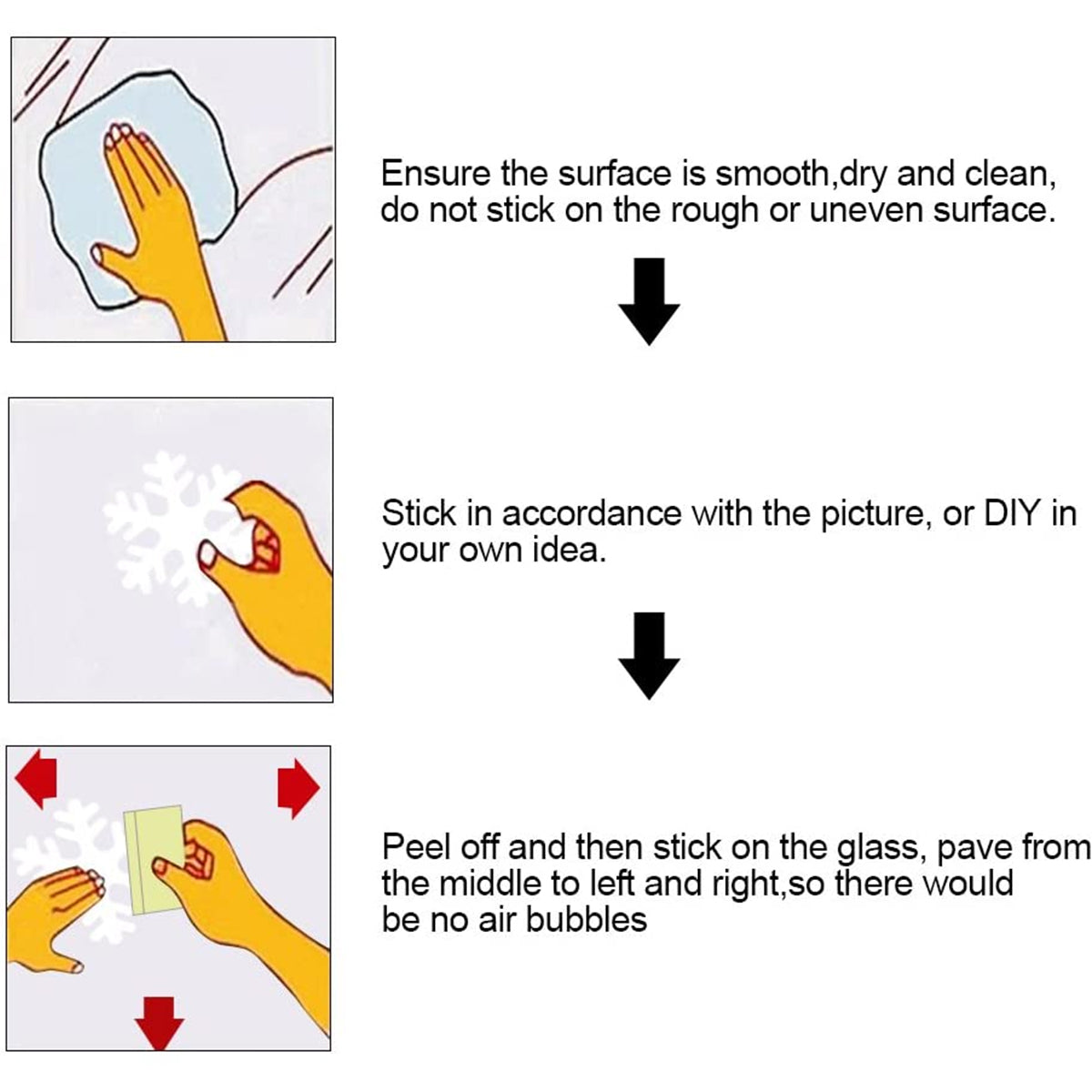 5 Sheets 135 Pcs Christmas White Snowflakes Window Clings 3 Designs Snowflake Static Stickers Winter Snow Flakes Clings For Christmas New Year Home Office Winter Holiday Party Decal