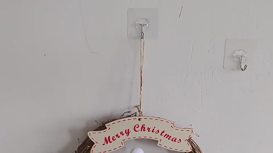 Old Man Snowman Elk Vine Ring Christmas